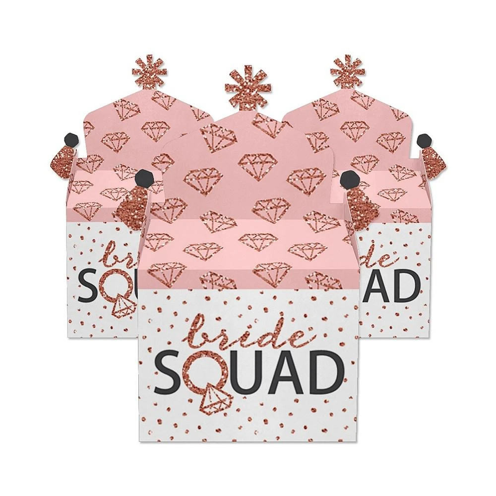 商品Big Dot of Happiness|Bride Squad - Treat Box Party Favors - Rose Gold Bridal Shower or Bachelorette Party Goodie Gable Boxes - Set of 12,价格¥142,第2张图片详细描述