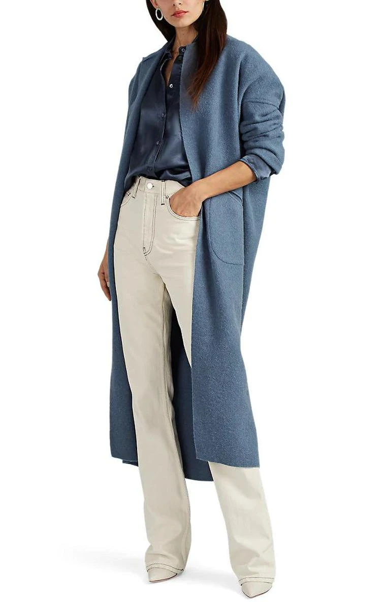 商品Zero|Kota Alpaca-Wool Open-Front Cocoon Coat,价格¥11039,第1张图片