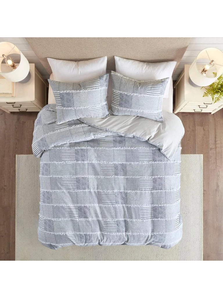 商品Madison Park|Schafer Clipped Jacquard Duvet Set,价格¥944,第1张图片