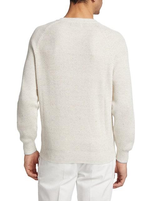 Speckled Cotton-Blend Sweater商品第4张图片规格展示