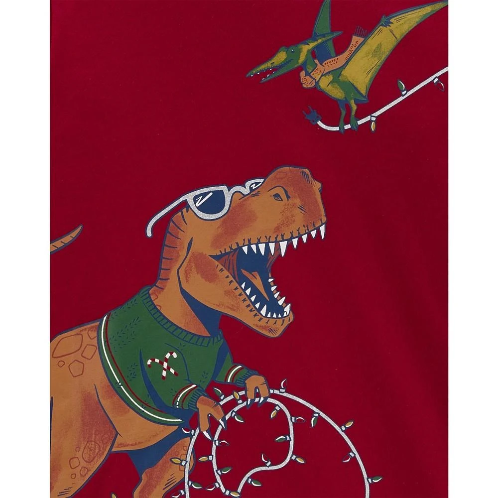 商品Carter's|Big Boys Dinosaur Christmas Jersey T-shirt,价格¥60,第2张图片详细描述