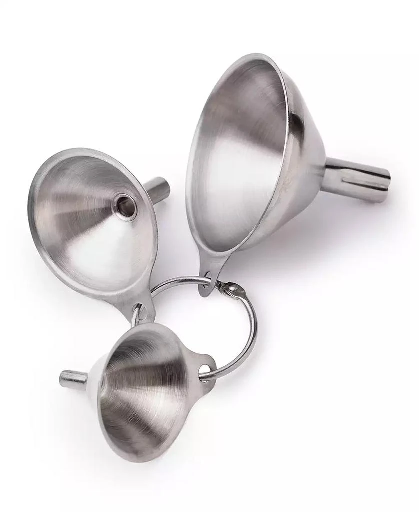 商品Macy's|3-Piece Stainless Steel Key Ring Funnel Set,价格¥105,第1张图片