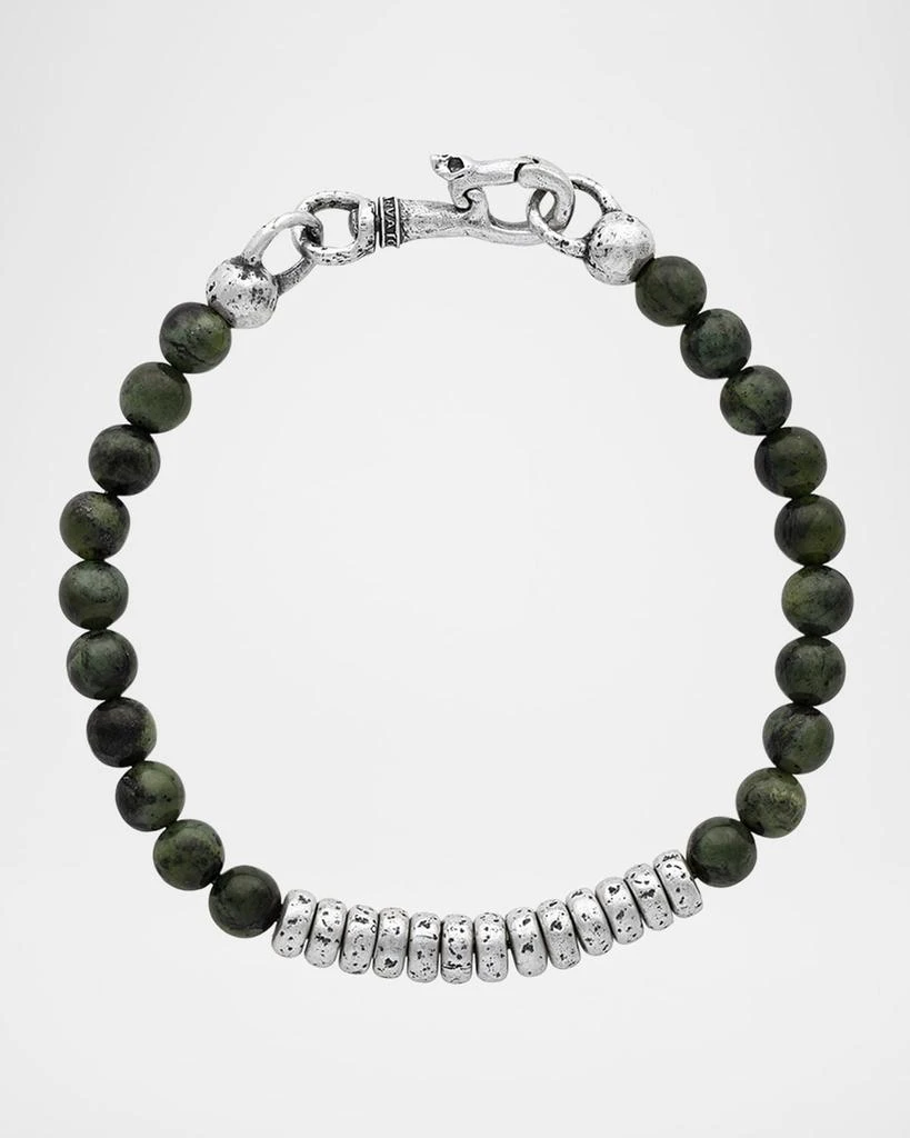 商品John Varvatos|Men's Simit Canadian Jade Beaded Bracelet,价格¥5606,第1张图片