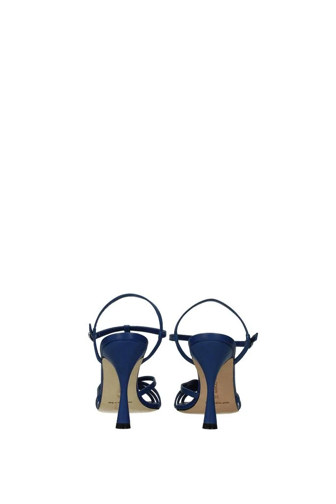 商品Manolo Blahnik|Sandals marana Leather Blue Electric Blue,价格¥3103,第5张图片详细描述