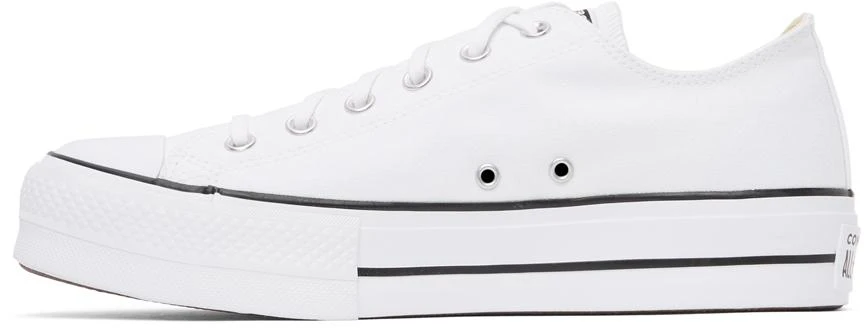 商品Converse|White Leather Chuck Taylor All Star Lift Low Sneakers,价格¥323,第3张图片详细描述