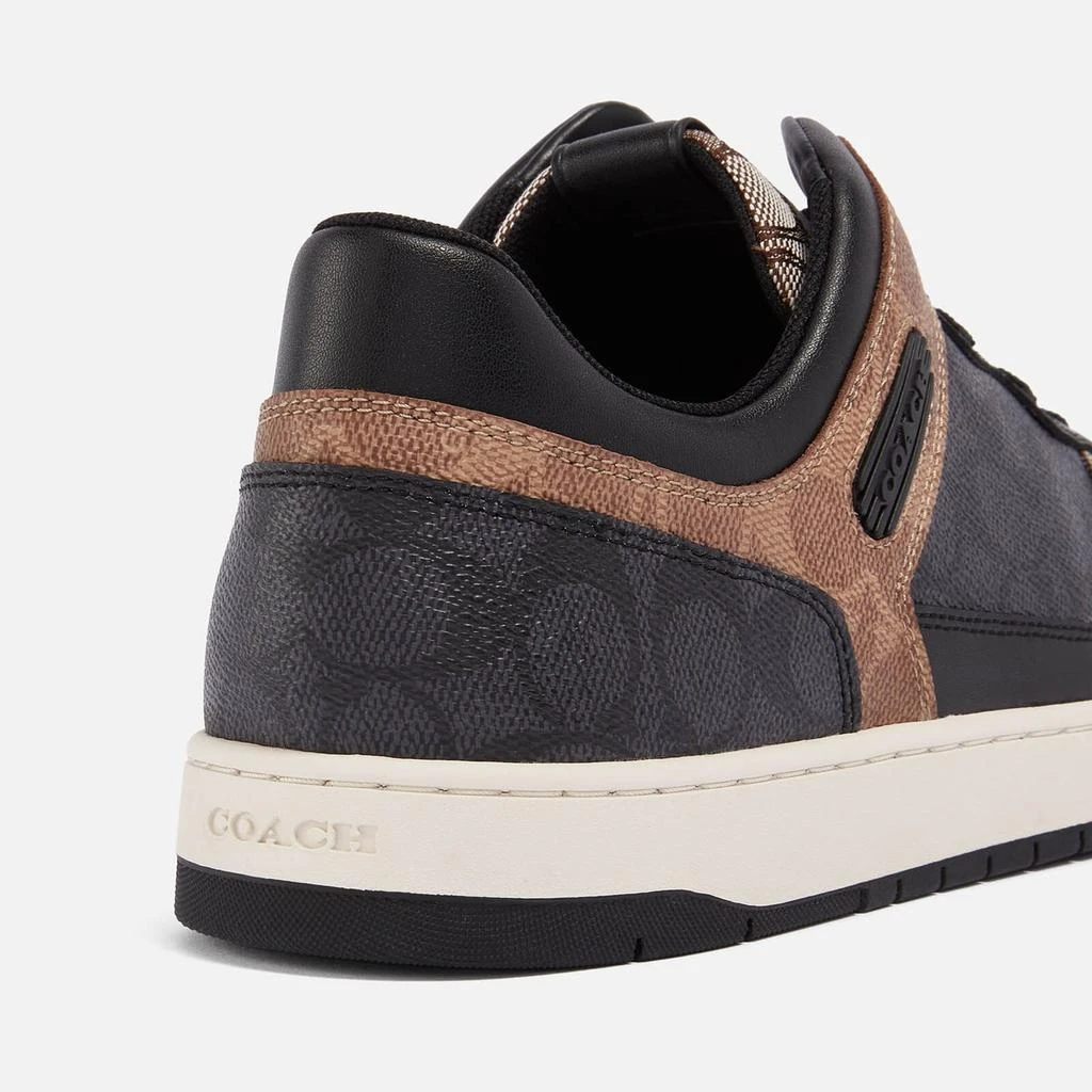 商品Coach|Coach Men's C201 Mixed Signature 2 Basket Canvas-Jacquard Trainers,价格¥1219,第4张图片详细描述