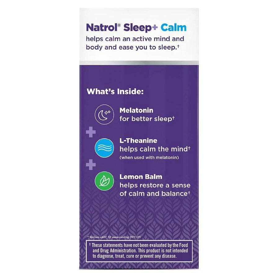 商品Natrol|Sleep+ Calm Capsules,价格¥134,第2张图片详细描述