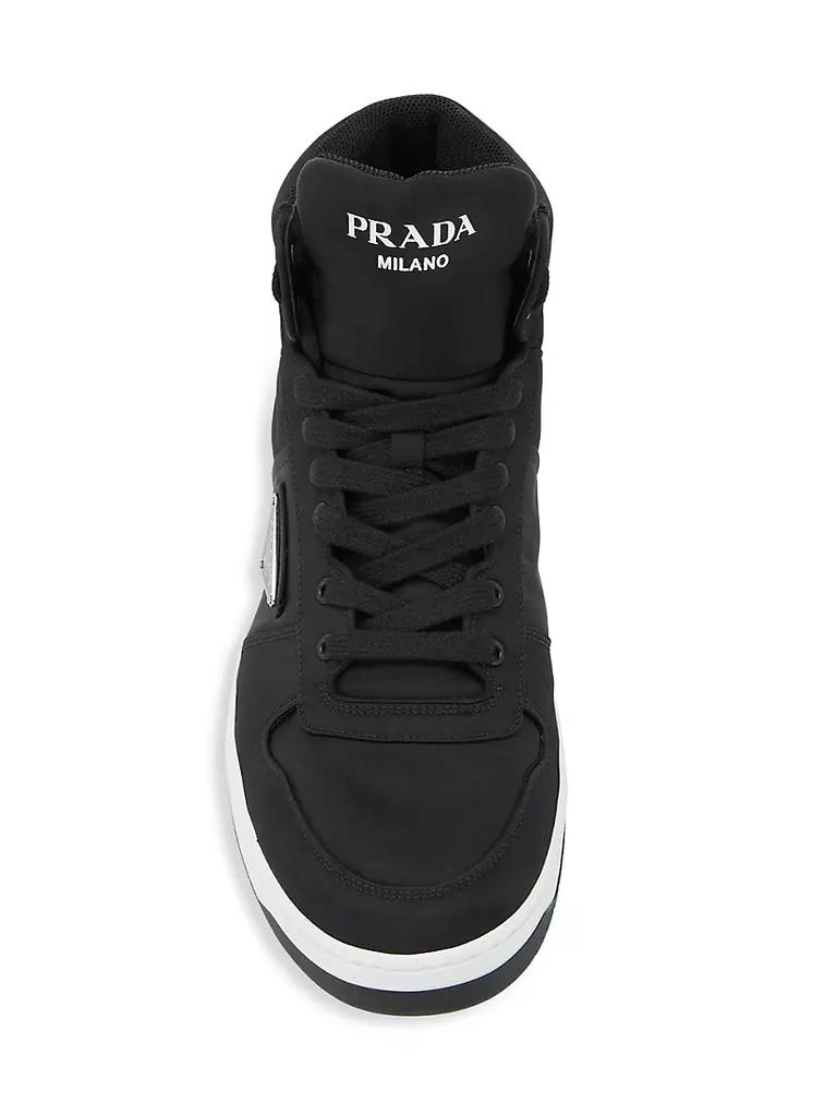 商品Prada|Basket Nylon High-Top Sneakers,价格¥8534,第5张图片详细描述