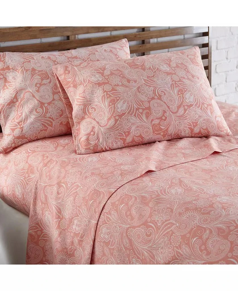 商品SOUTHSHORE FINE LINENS|Perfect Paisley Extra Deep Pocket Boho Sheet Set, Twin,价格¥442,第1张图片
