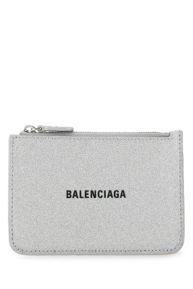 商品Balenciaga|Balenciaga Logo Printed Zipped Cardholder,价格¥1562,第1张图片