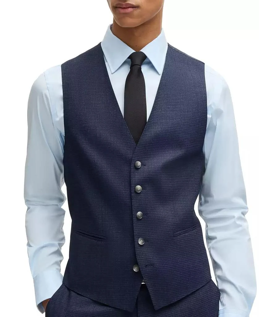 商品Hugo Boss|Men's Stretch Wool Regular-Fit Three-Piece Suit,价格¥5143,第3张图片详细描述