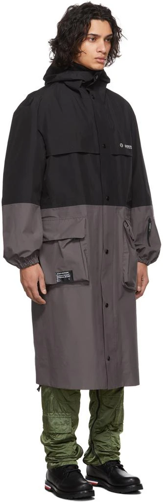 商品Moncler|7 Moncler FRGMT Hiroshi Fujiwara Black & Grey Nembus Coat,价格¥15056,第2张图片详细描述