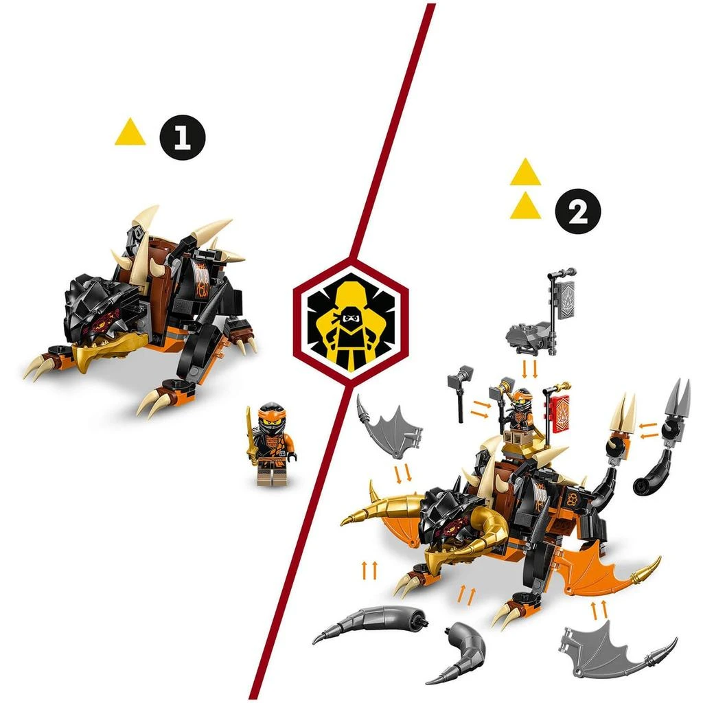 商品LEGO|LEGO NINJAGO: Cole’s Earth Dragon EVO Ninja Action Toy (71782),价格¥337,第4张图片详细描述