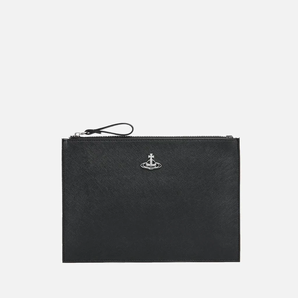 商品Vivienne Westwood|Vivienne Westwood Logo-Embellished Vegan Leather Pouch,价格¥812,第1张图片