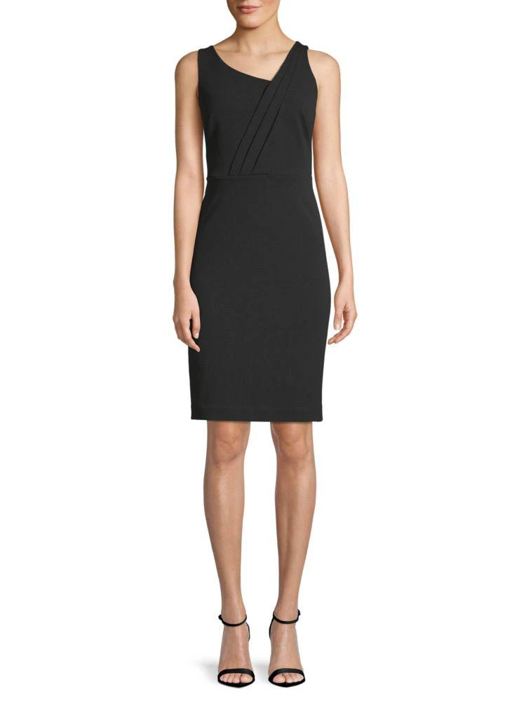 商品Donna Karan|Pleated Sheath Dress,价格¥238,第1张图片