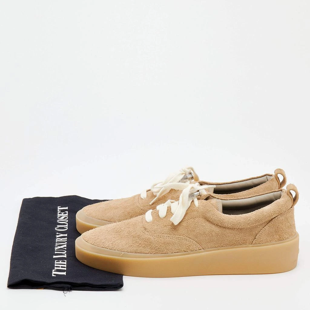 Fear of God Beige Suede Low Top Platform Sneakers Size 44 商品