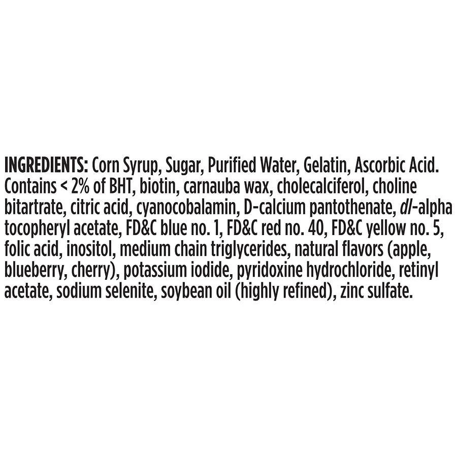 商品Walgreens|Men's Multivitamin Gummies (35 days) Assorted Natural Fruit,价格¥67,第3张图片详细描述