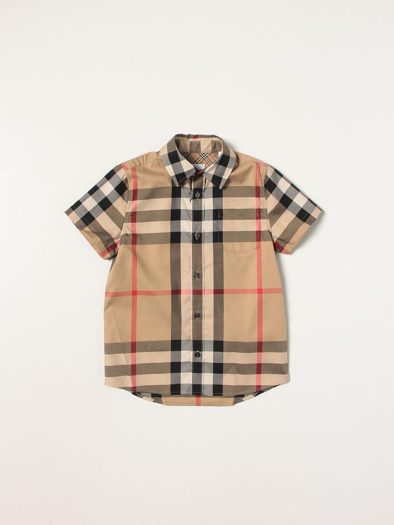 Burberry tartan stretch cotton shirt商品第1张图片规格展示