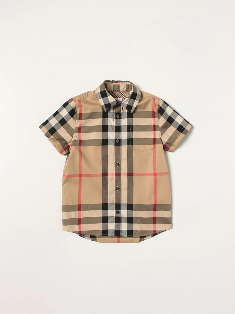 商品Burberry|Burberry tartan stretch cotton shirt,价格¥1684,第1张图片