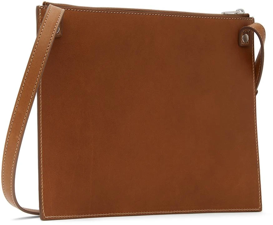 商品Jil Sander|Brown Net Crossbody Messenger Bag,价格¥2597,第3张图片详细描述