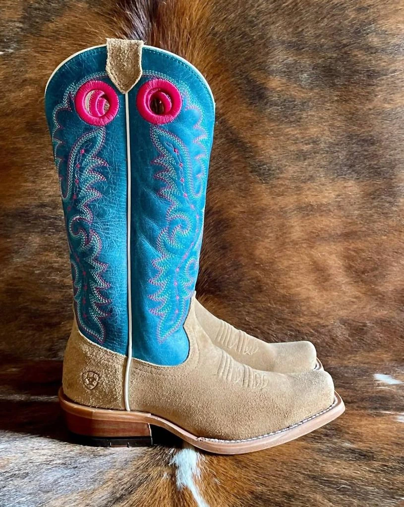 商品Ariat|Futurity Boon Western Boot In Buckskin Roughout,价格¥1651,第2张图片详细描述
