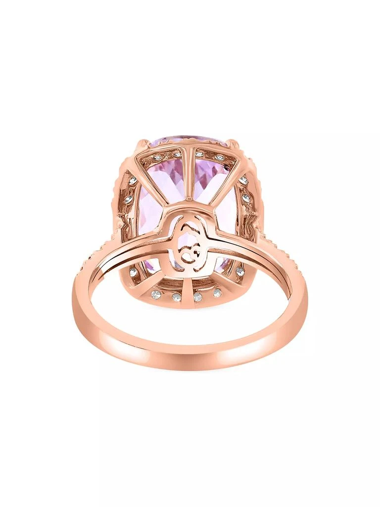 商品Saks Fifth Avenue Collection|14K Rose Gold, Kunzite &amp; 0.86 TCW Diamond Ring,价格¥22829,第4张图片详细描述