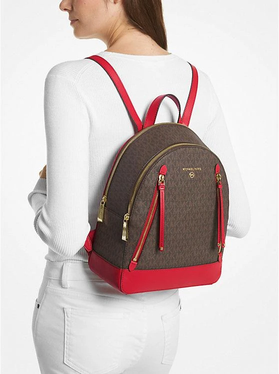 商品Michael Kors|Brooklyn Medium Logo Backpack,价格¥2222,第4张图片详细描述