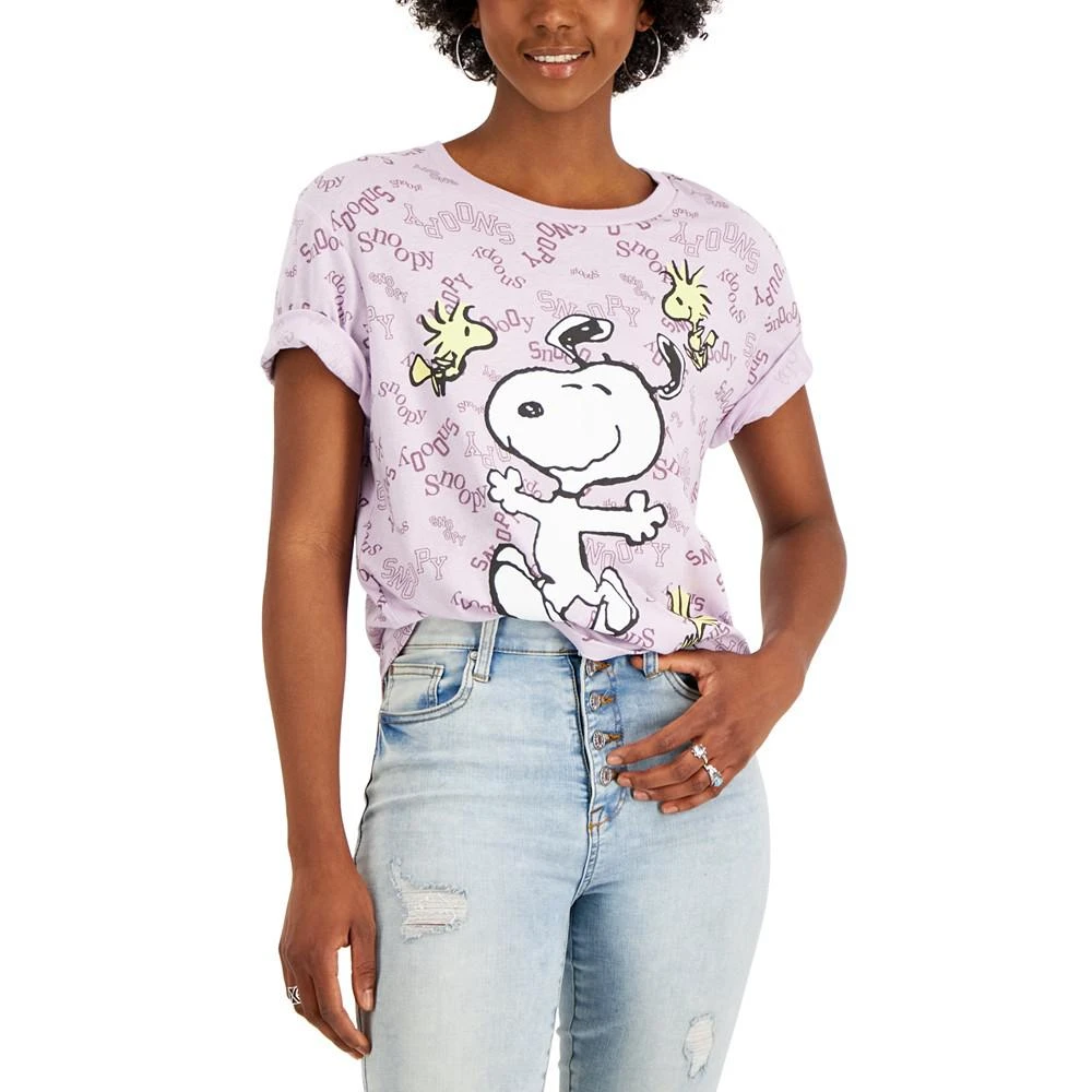 商品Love Tribe|Juniors' Peanuts & Snoopy Graphic T-Shirt,价格¥169,第1张图片