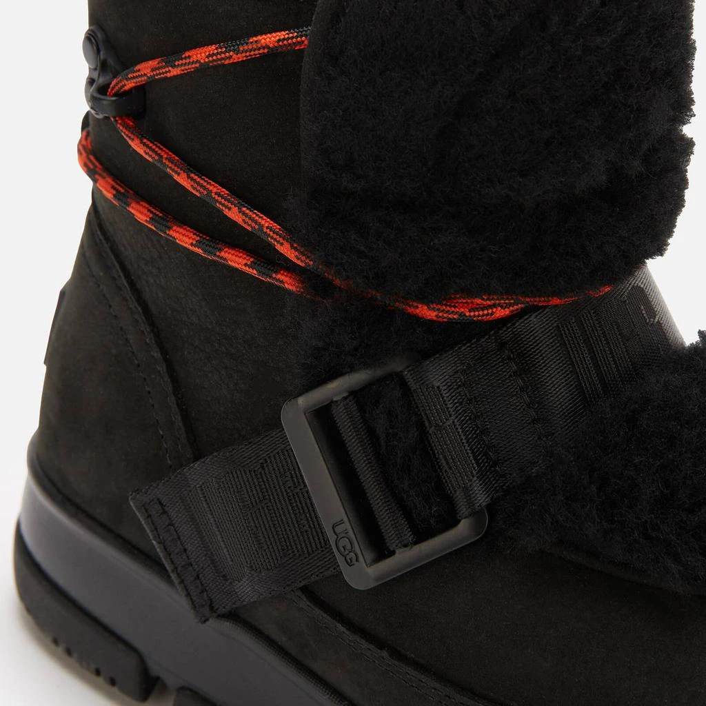 商品UGG|UGG Women's Classic Weather Waterproof Leather Hiking Style Boots - Black,价格¥1118,第4张图片详细描述