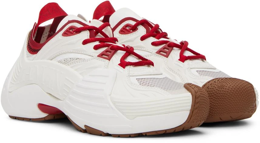 商品Lanvin|SSENSE Exclusive Red & White Flash-X Sneakers,价格¥1542,第4张图片详细描述