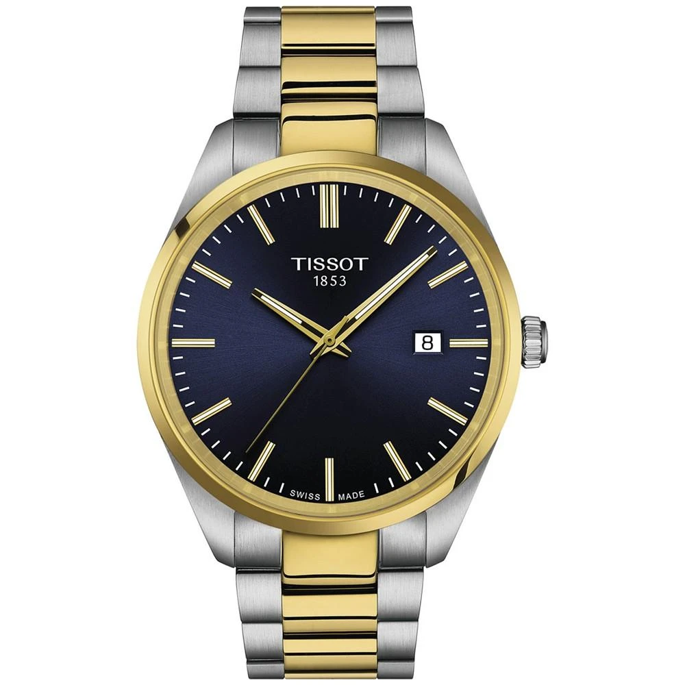 商品Tissot|Men's Swiss PR 100 Two-Tone Stainless Steel Bracelet Watch 40mm,价格¥2824,第1张图片