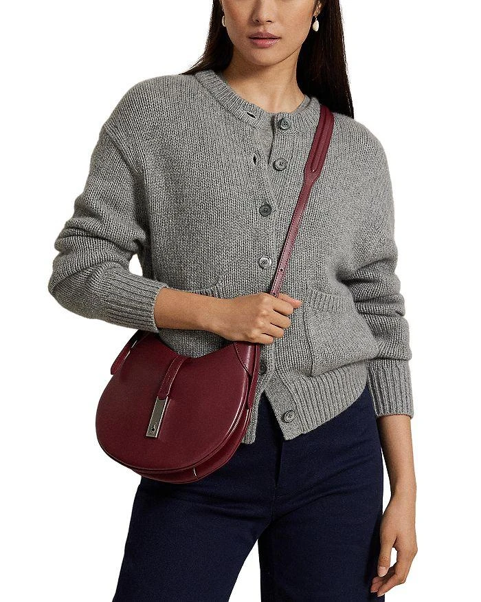 商品Ralph Lauren|拉夫劳伦 Polo ID 真皮单肩包 小号,价格¥4460,第3张图片详细描述