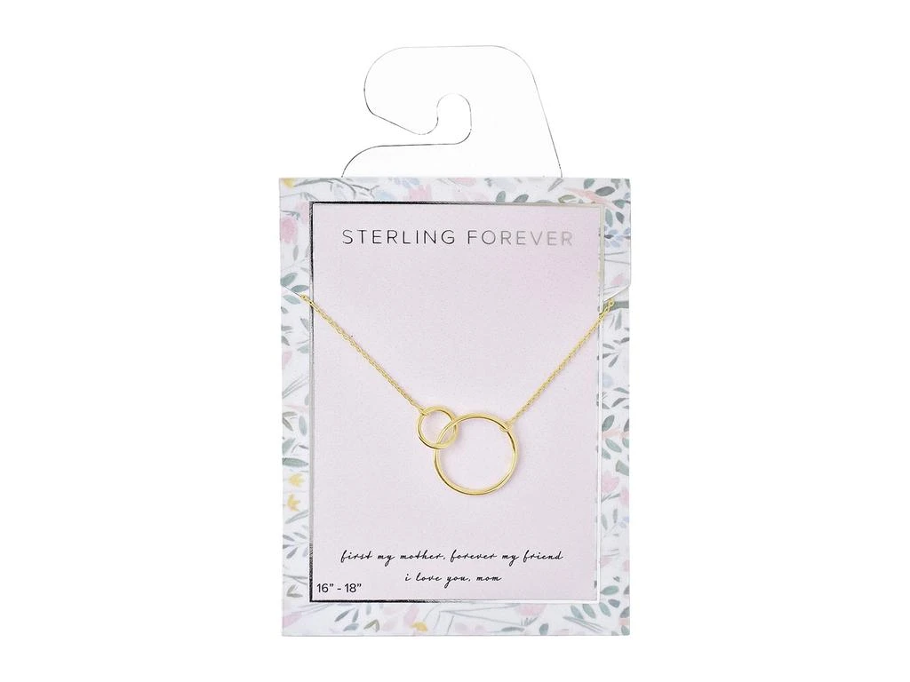 商品Sterling Forever|Sterling Silver Interlocking Open Circle Pendant Necklace,价格¥734,第2张图片详细描述