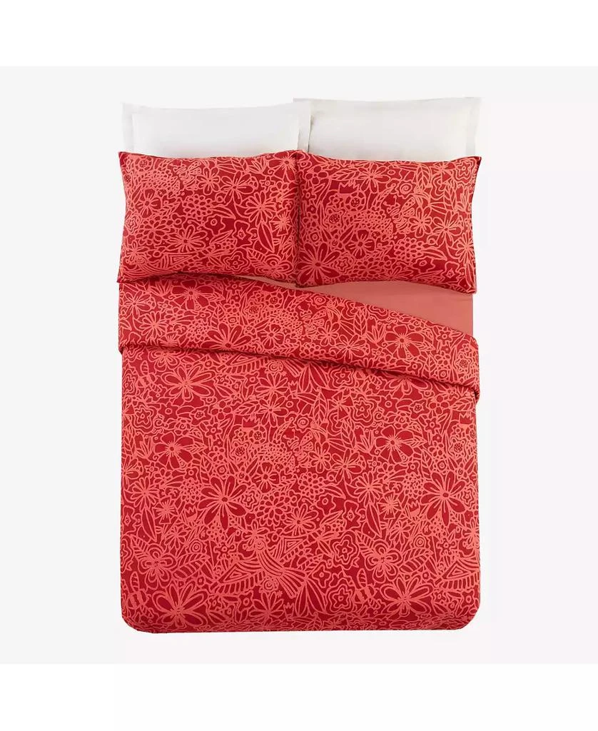 商品Justina Blakeney|Birds and Bee Sateen 3-Pc Duvet Cover Set,价格¥617,第4张图片详细描述