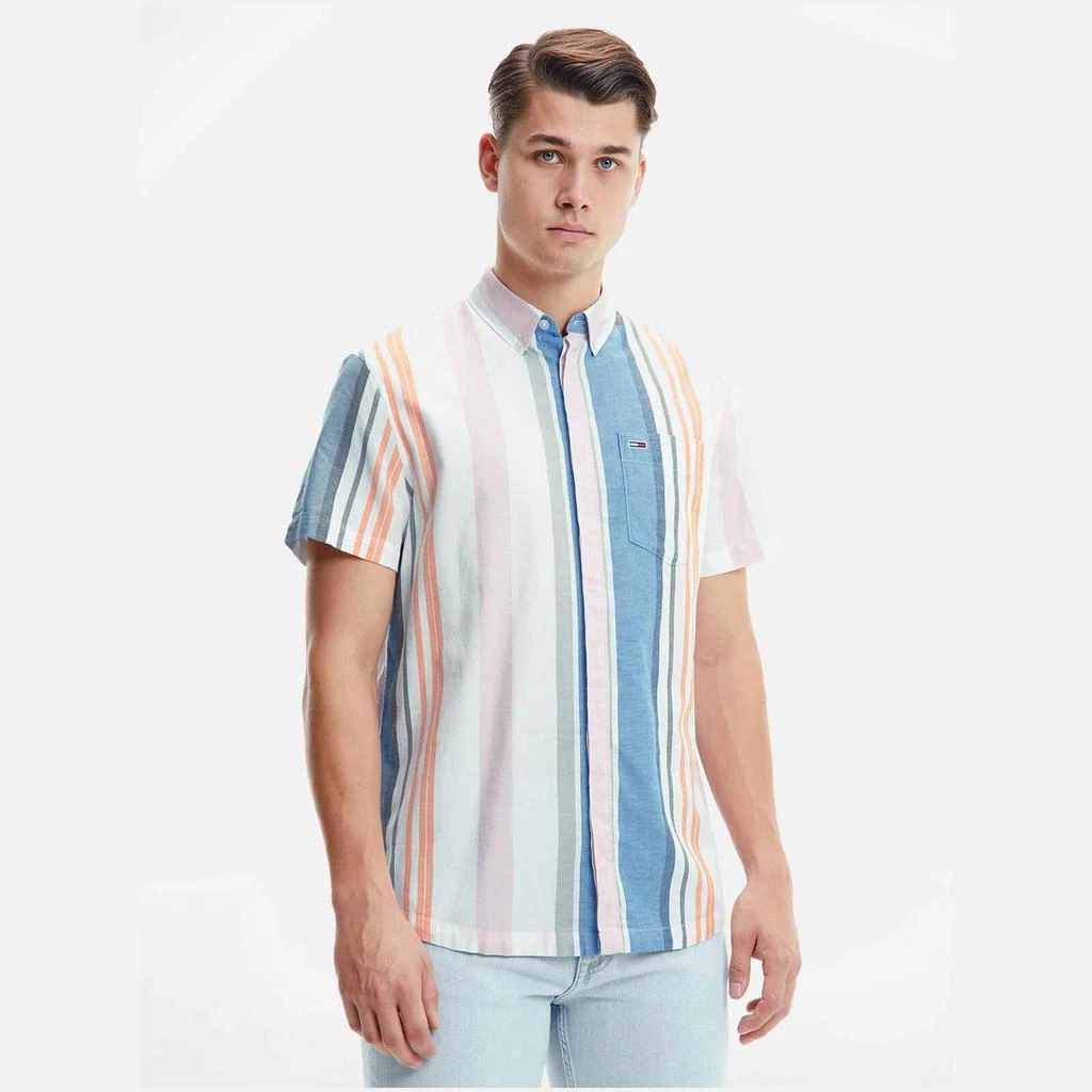 商品Tommy Jeans|Tommy Jeans Pastel Stripe Shirt,价格¥324,第1张图片