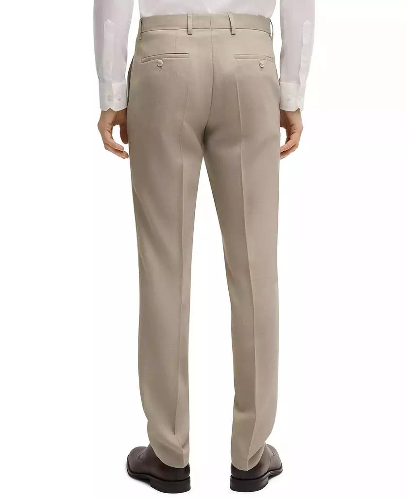 Men's Patterned Stretch Wool Slim-Fit Three-Piece Suit 商品