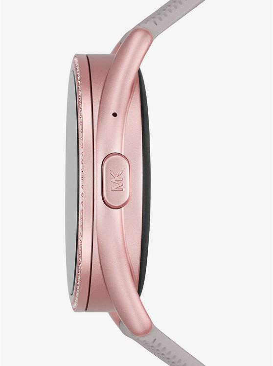 Michael Kors Access Gen 5E MKGO Pink-Tone and Logo Rubber Smartwatch商品第2张图片规格展示