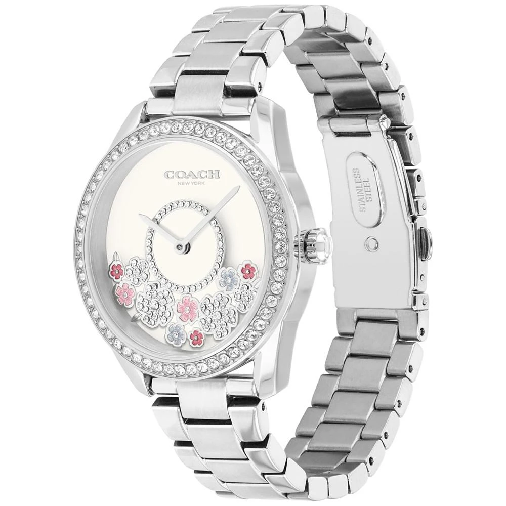 商品Coach|Women’s Preston Stainless Steel Bracelet Tea Rose Watch 36mm,价格¥1574,第4张图片详细描述