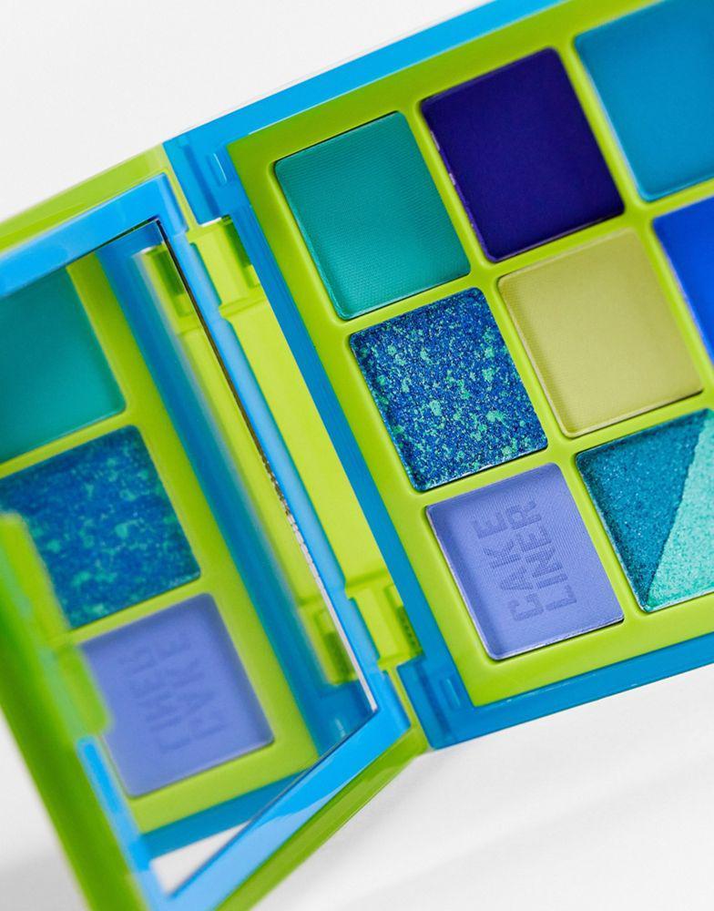 商品Huda Beauty|Huda Beauty Color Block Obsessions Eyeshadow Palette - Blue & Green,价格¥252,第4张图片详细描述