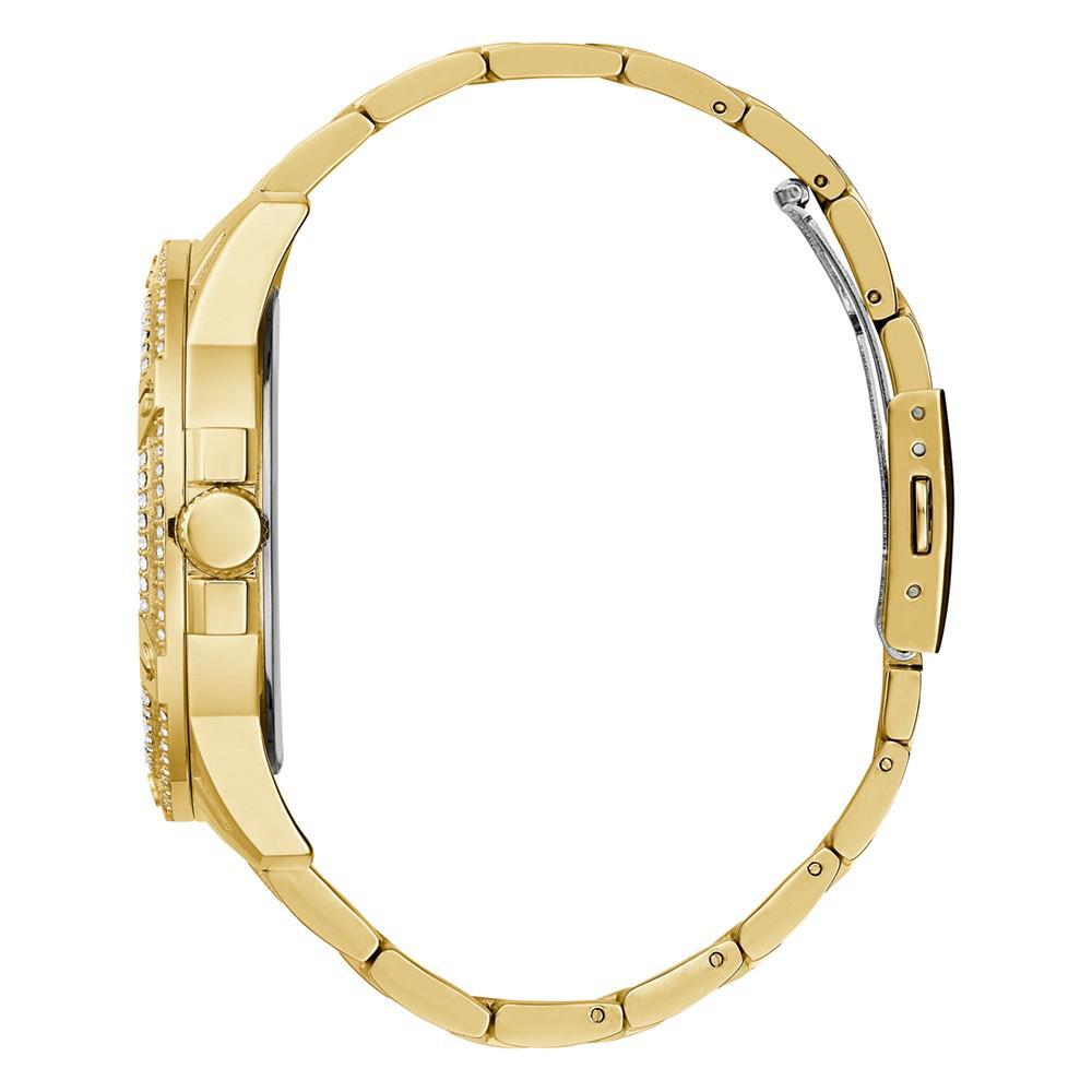 商品GUESS|Men's Gold-Tone Stainless Steel Bracelet Watch 48mm,价格¥1614,第4张图片详细描述