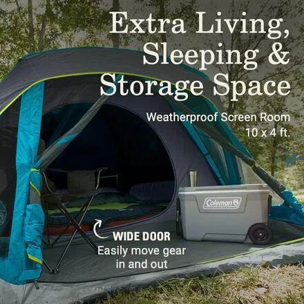 商品Coleman|Skydome Screen Room Tent: 6-Person 3-Season,价格¥3209,第3张图片详细描述