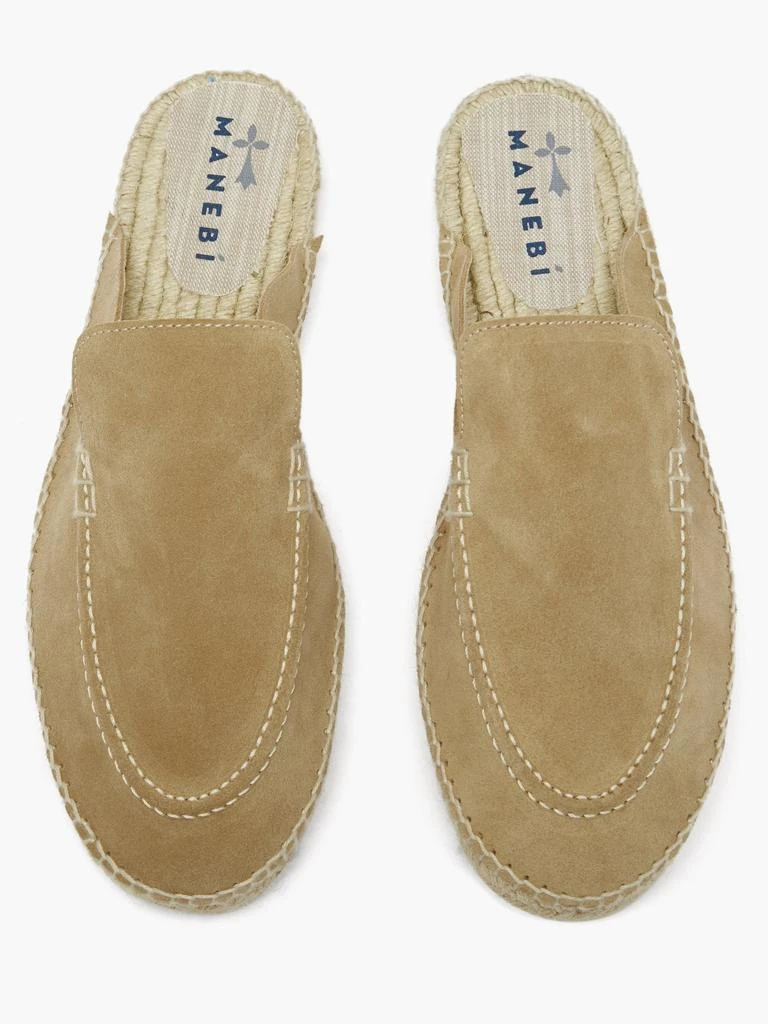 商品MANEBÍ|Traveler suede backless loafers,价格¥375,第3张图片详细描述