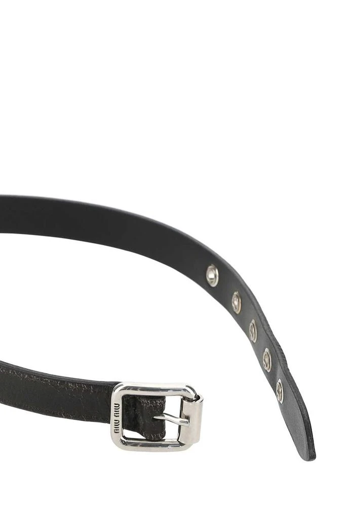 商品Miu Miu|Miu Miu Embellished Buckle Choker,价格¥3394,第3张图片详细描述