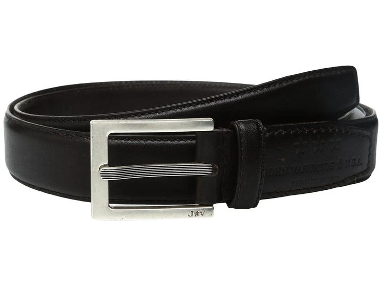 商品John Varvatos|Leather Dress Belt with Rectangular Buckle,价格¥251,第1张图片