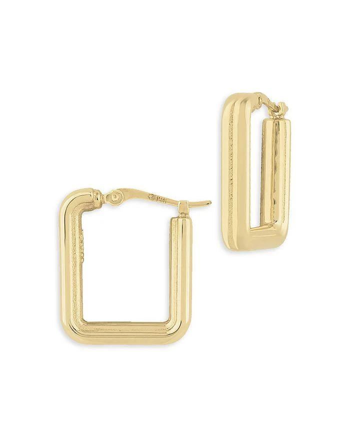 商品Moon & Meadow|14K Yellow Gold Square Small Hoop Earrings,价格¥2647,第1张图片详细描述