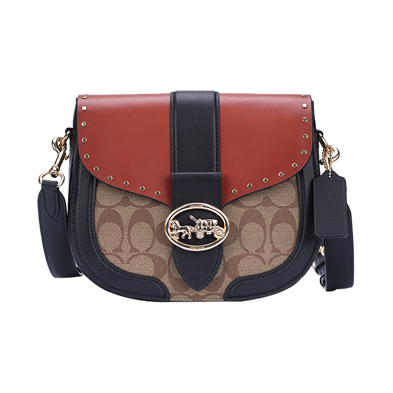 商品[国内直发] Coach|COACH 奥莱款女士PVC配皮单肩斜挎包 C3593IMRL7,价格¥1496,第1张图片