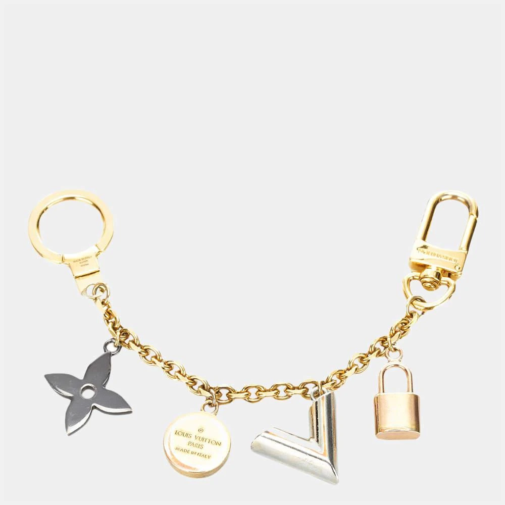 商品[二手商品] Louis Vuitton|Louis Vuitton Gold/Silver Kaleido V Bag Charm,价格¥3503,第2张图片详细描述