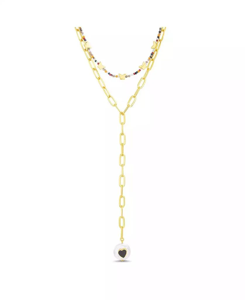 商品Kensie|Heart Pendant Y Necklace Set,价格¥208,第1张图片
