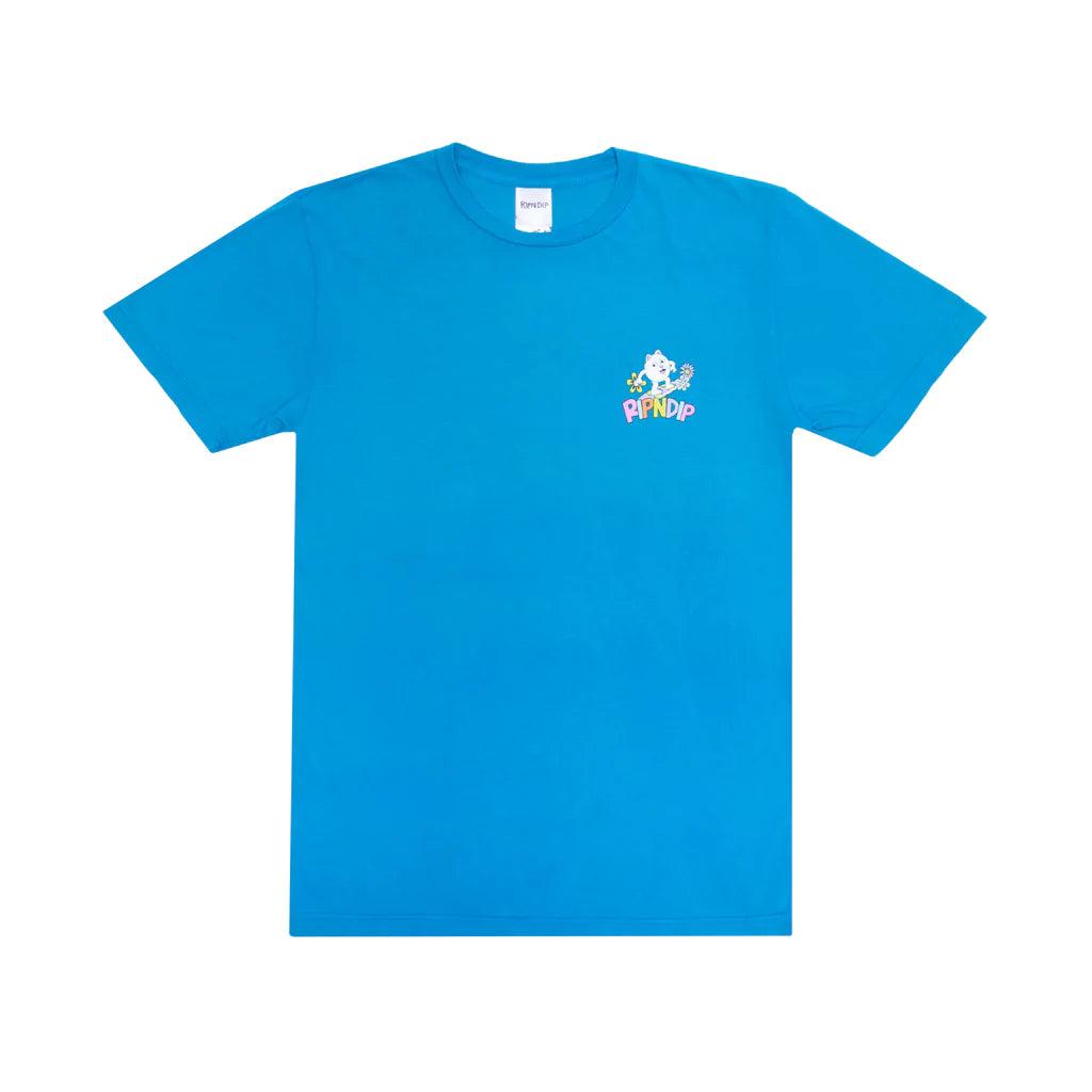 Rip n Dip Skating Rainbow T-Shirt - Process Blue商品第1张图片规格展示