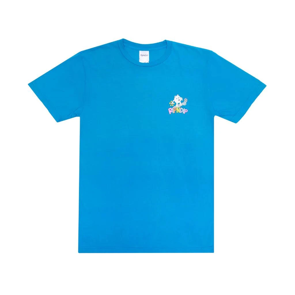商品RIPNDIP|Rip n Dip Skating Rainbow T-Shirt - Process Blue,价格¥352,第1张图片